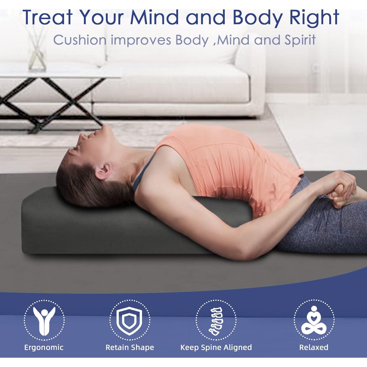 Cojín de Meditación FelizMax Trigo Sarraceno 61x26.7 cm