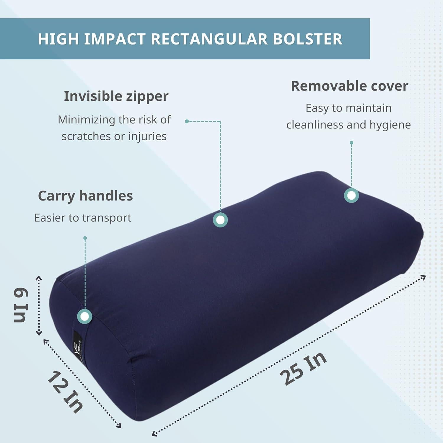 Cojín de Meditación Everyday Yoga Lila 63.5x15.2x30.5 cm