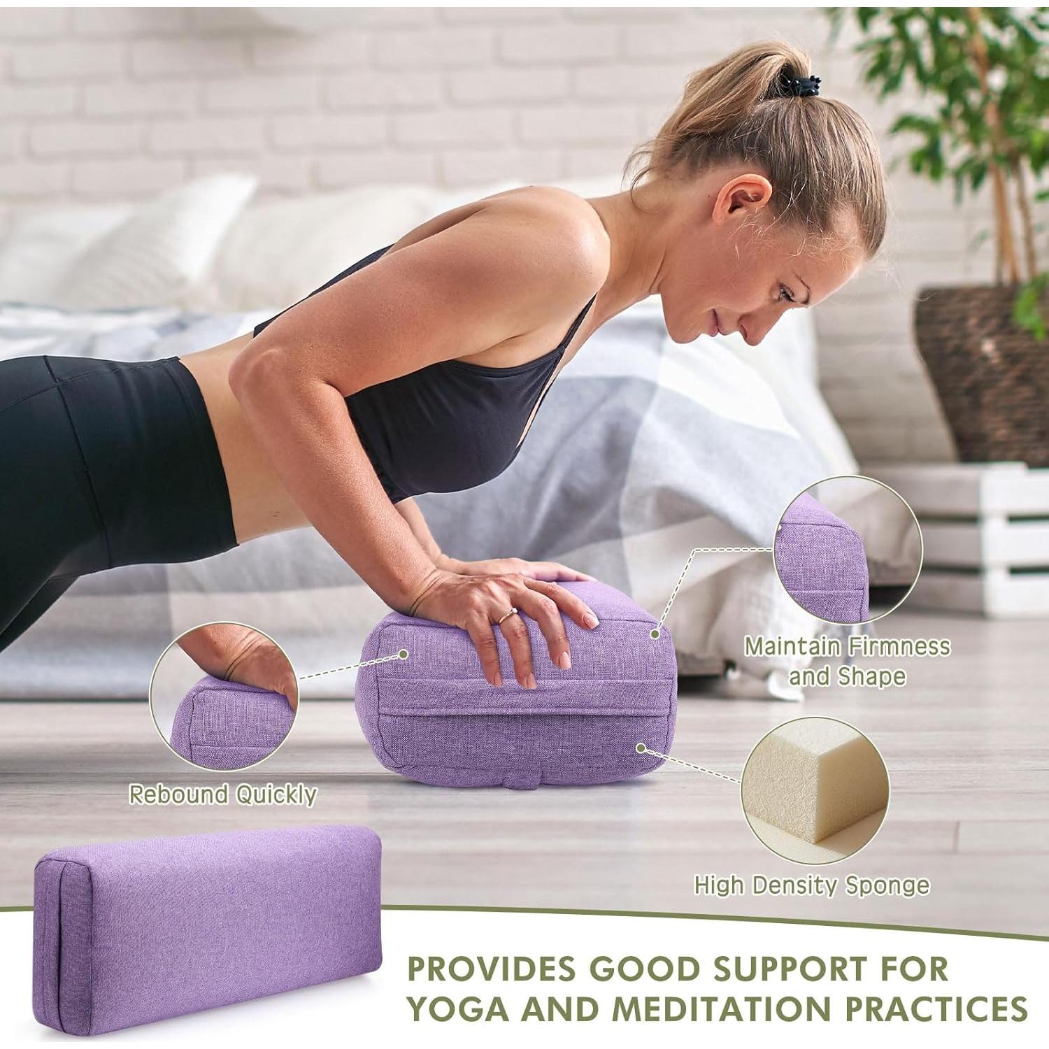 Suzile 3 Almohadas de Yoga Rectangulares 63.5x22.9x12.7cm