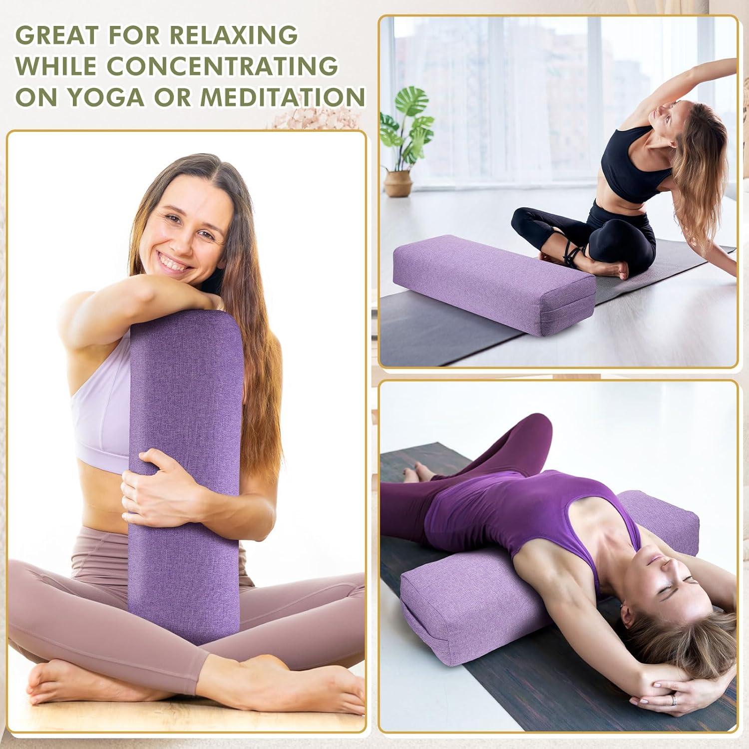 Suzile 3 Almohadas de Yoga Rectangulares 63.5x22.9x12.7cm