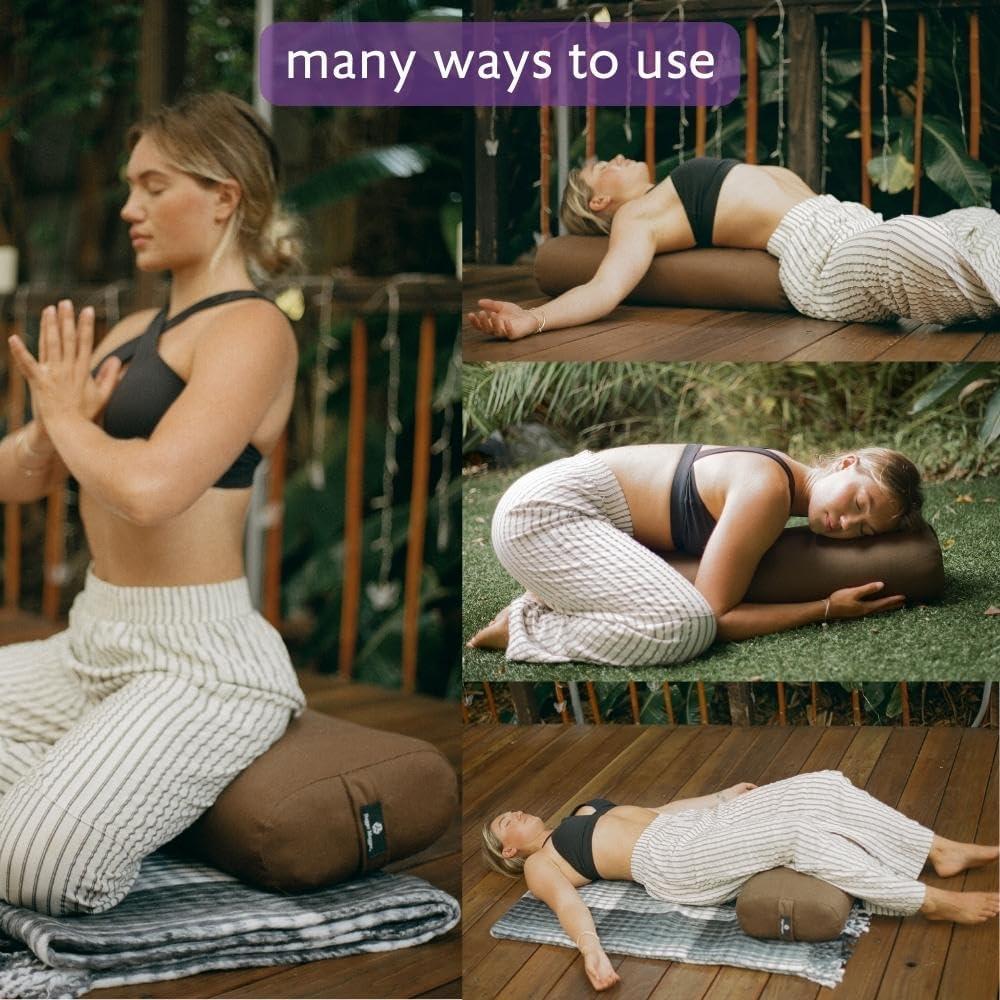 Bolster de Yoga Estándar Hugger Mugger Ciruela Celestial