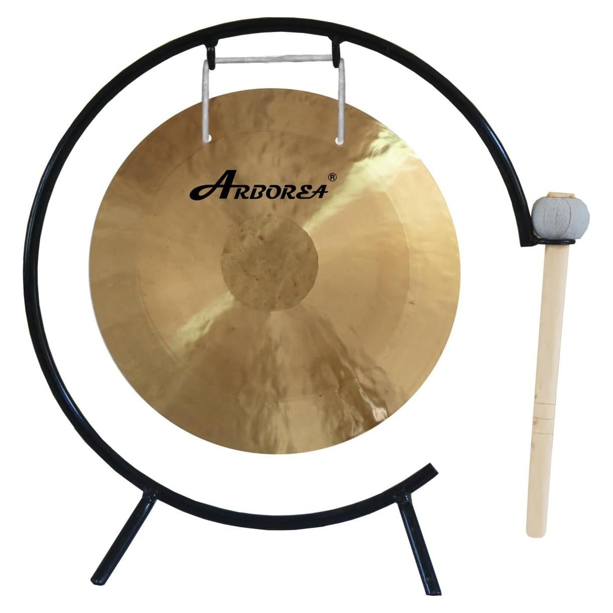 Gong de Viento Pequeño Arborea 30 cm con Soporte y Mazo