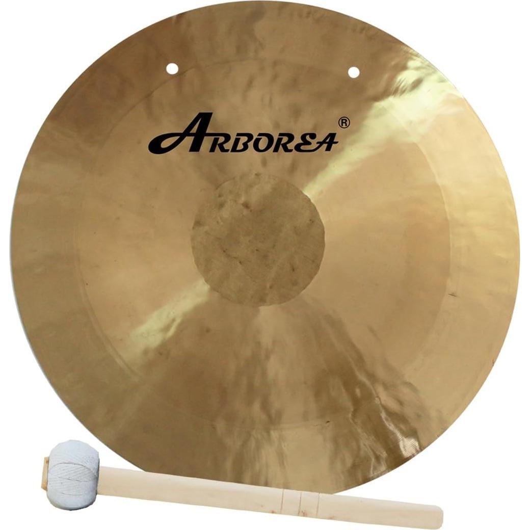 Gong de Viento Pequeño Arborea 30 cm con Soporte y Mazo