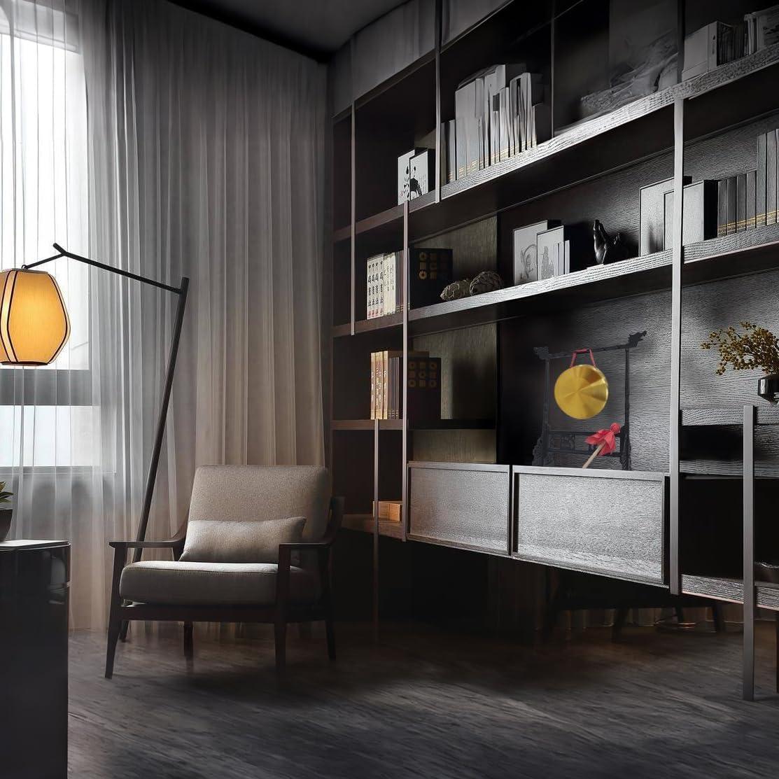 SABLUE Zen Art Brass Feng Shui Desktop Gong Elevate Home Ambiance Exquisite Bring Wealth Fortune Blessings Unique Housewarming Luxury Gift Idea Rammer