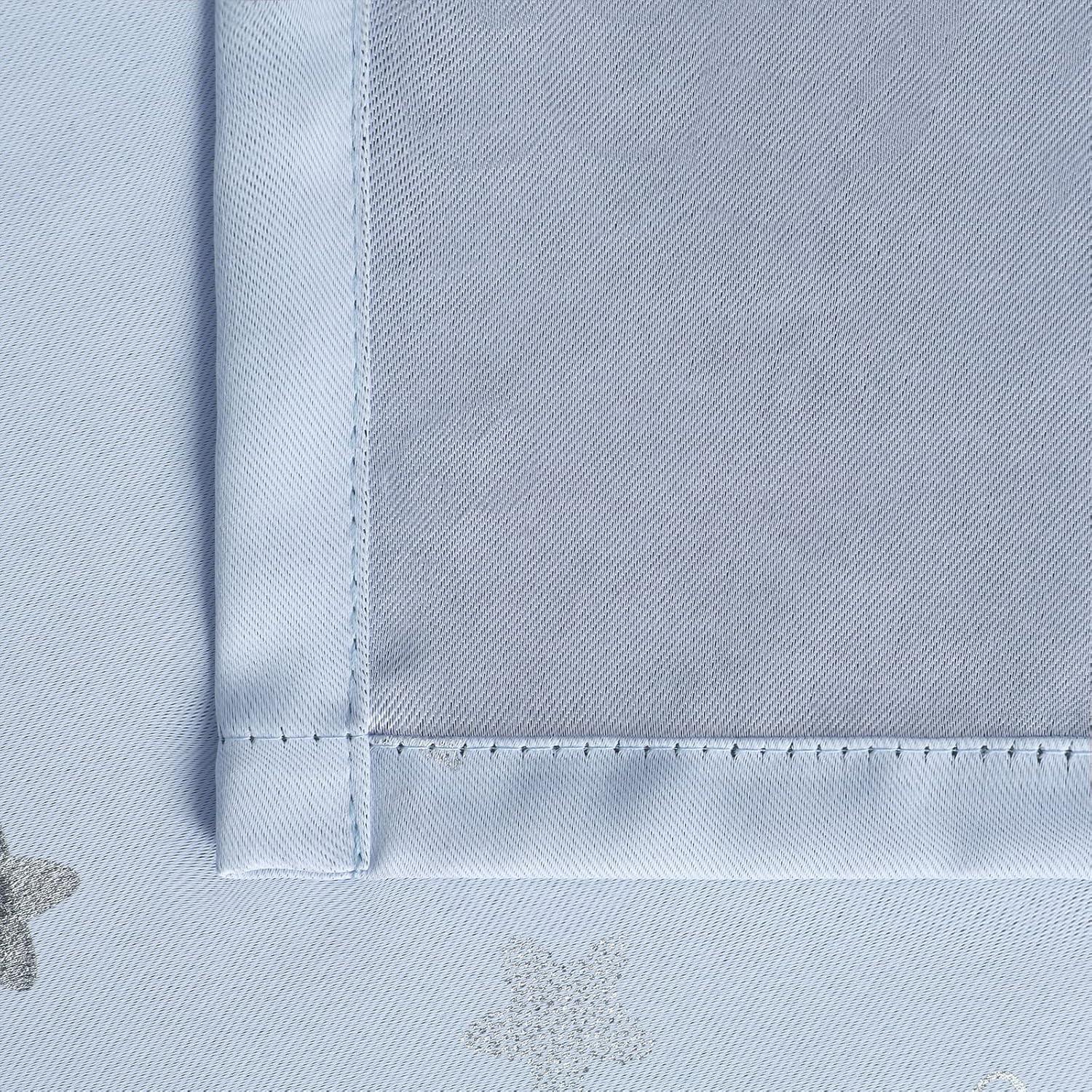 Cortinas Opacas BGment 42x72 Estrellas y Luna Azul Spa