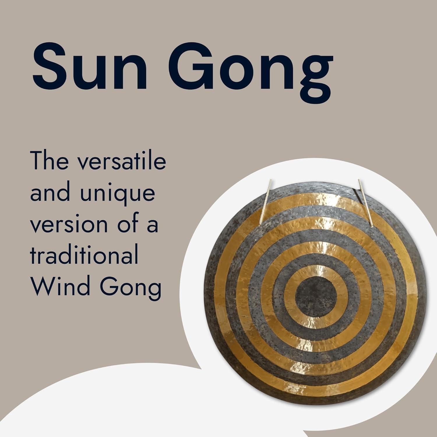 Gong Solar de Bronce Raven Sounds 76.2 cm para Meditación
