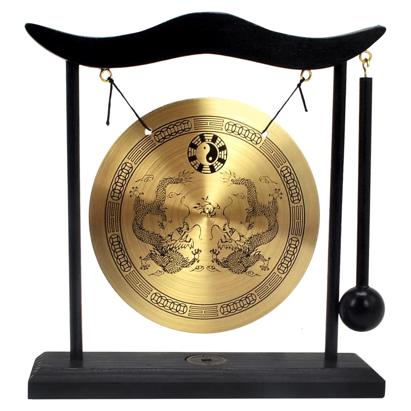 Gong de Latón Feng Shui FH1303 para Meditación 19x5x20cm
