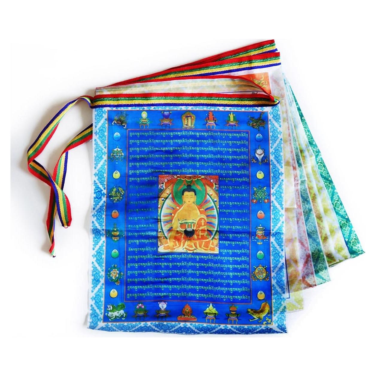 Banderas de Oración Tibetanas iShyan 10pcs 28x36 cm Decorativas