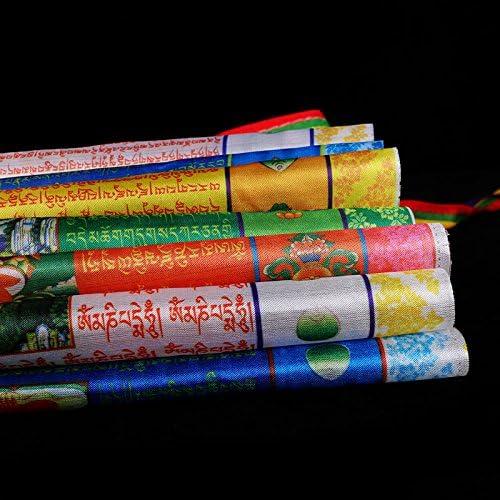 Banderas de Oración Tibetanas iShyan 10pcs 28x36 cm Decorativas