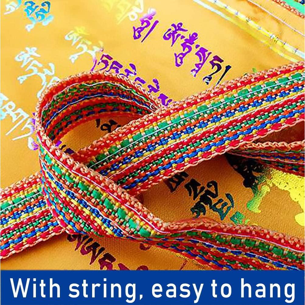 Banderas de Oración Tibetanas 10 PCS 34x34 cm Oun Nana