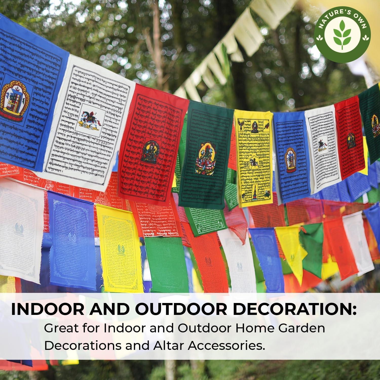 Conjunto de 10 Banderas de Oración Tibetanas 23x33cm - Lung Ta