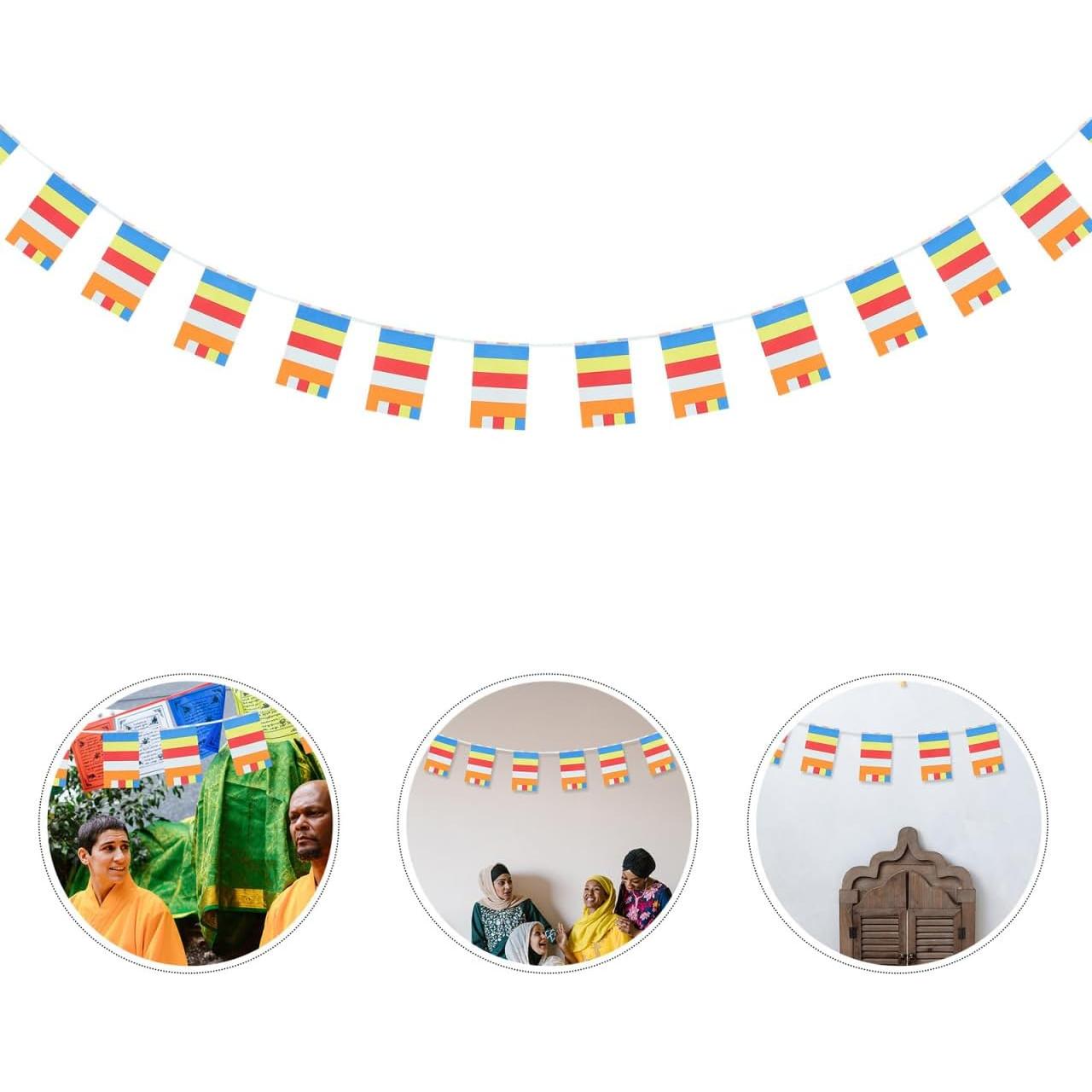 Banderas de Oración Budistas FONDOTIN 100x21 cm 5 Colores