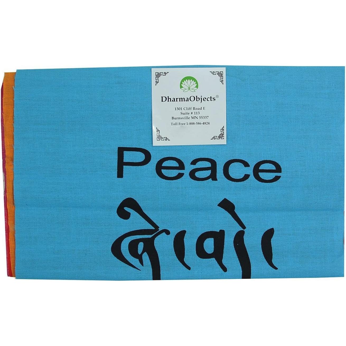 Banderas de Oración Tibetanas Hechas a Mano - DharmaObjects