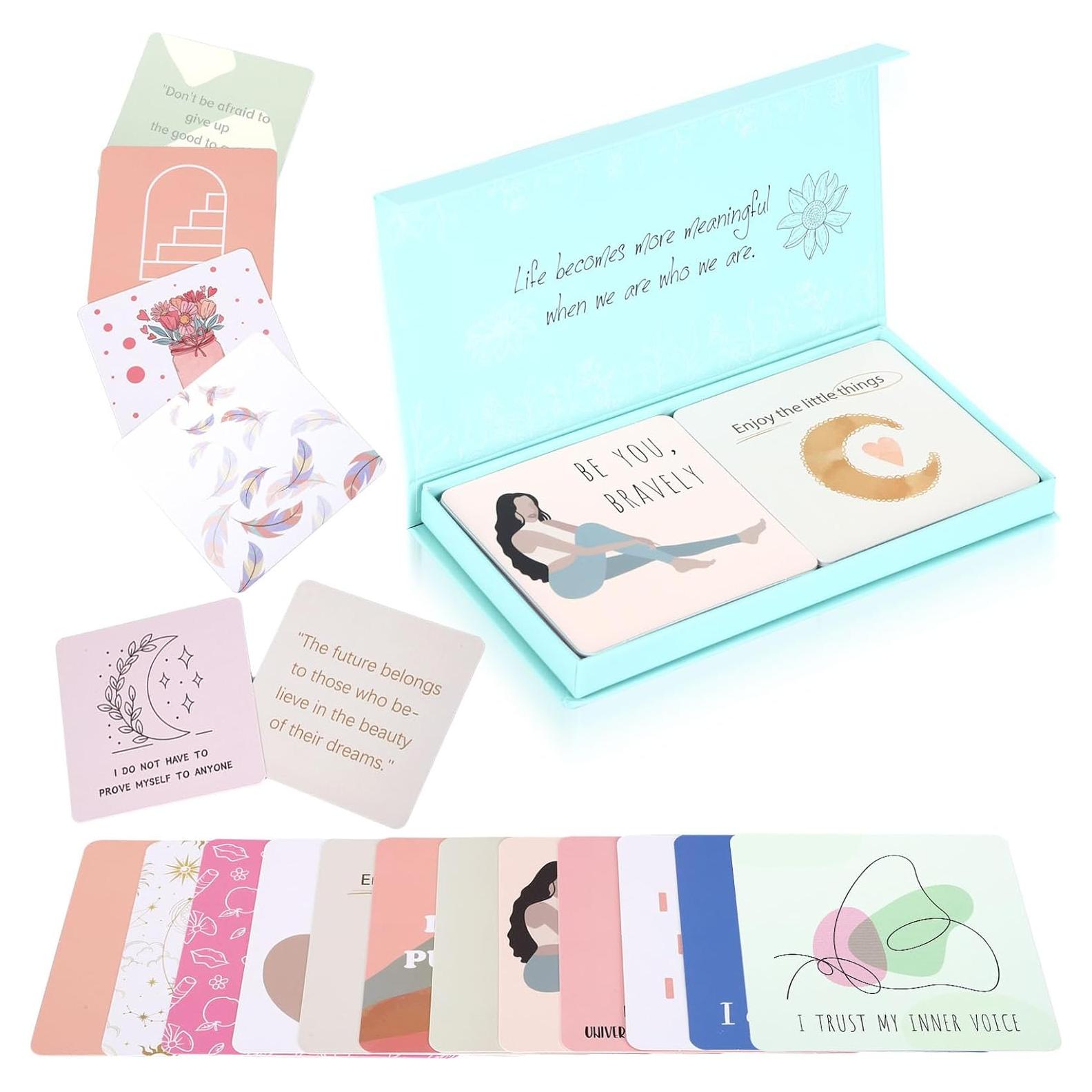 Tarjetas de Afirmación Lyuzecheean - 50 Tarjetas Motivacionales