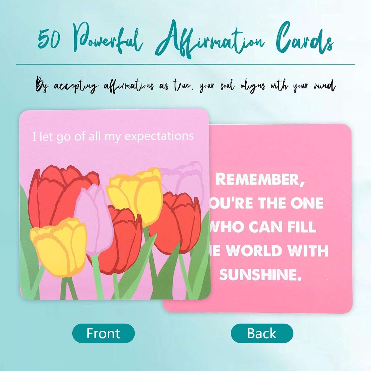Tarjetas de Afirmación Lyuzecheean - 50 Tarjetas Motivacionales