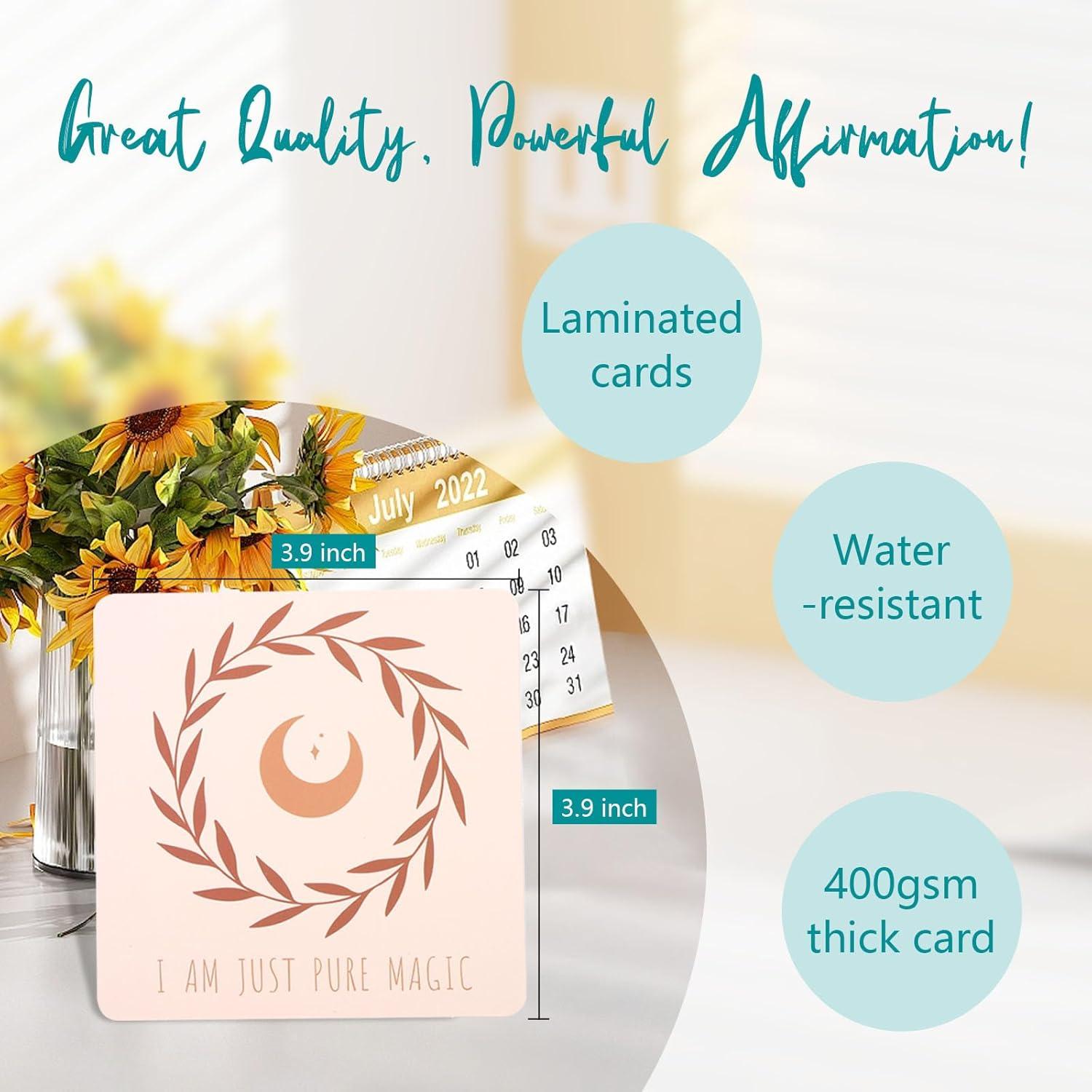 Tarjetas de Afirmación Lyuzecheean - 50 Tarjetas Motivacionales