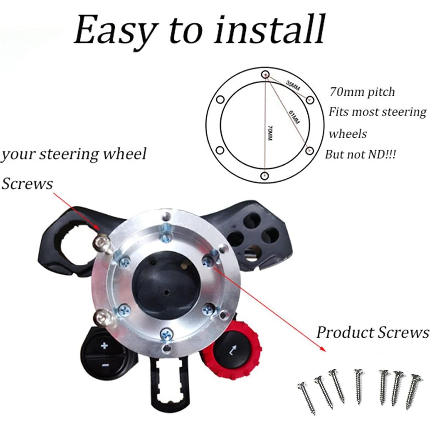 Adaptador de Volante Lumclaw para Logitech G29 G920 G923 33cm