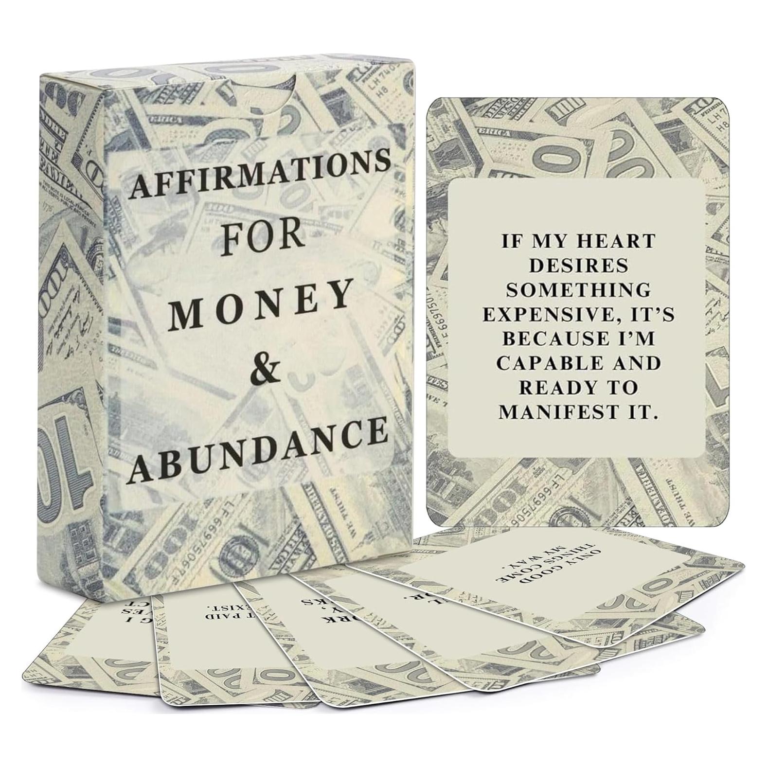 Tarjetas de Afirmaciones Positivas Isaac Liev - 50 Mantras de Riqueza