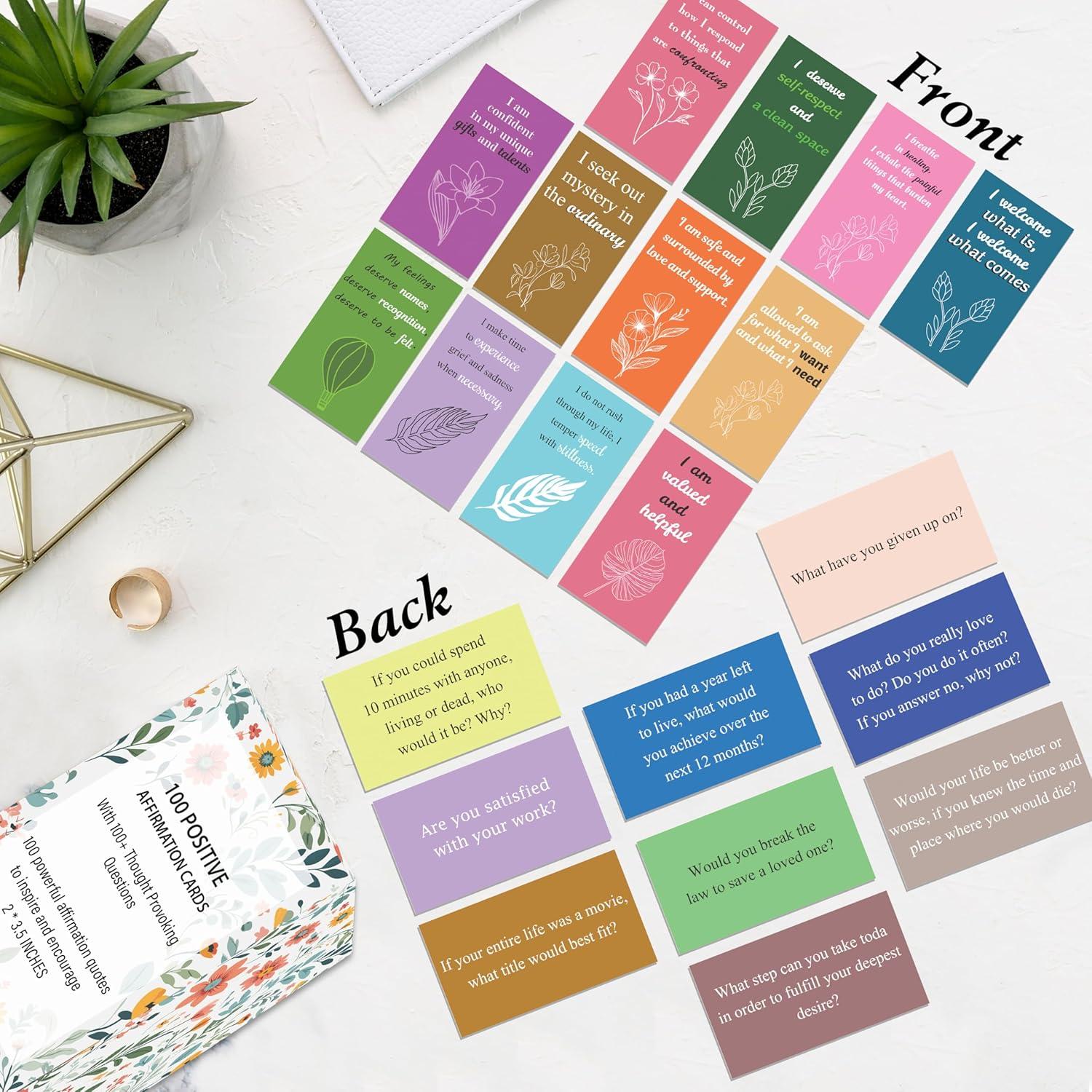 100 Tarjetas de Afirmaciones Positivas Rousrie - Cuidado Personal