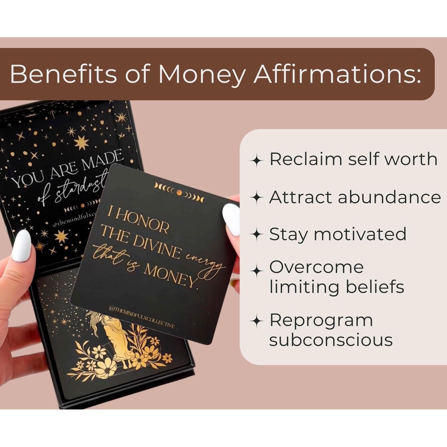 Tarjetas de Afirmaciones Positivas LA COLECTIVA CONSCIENTE - 50 Unidades