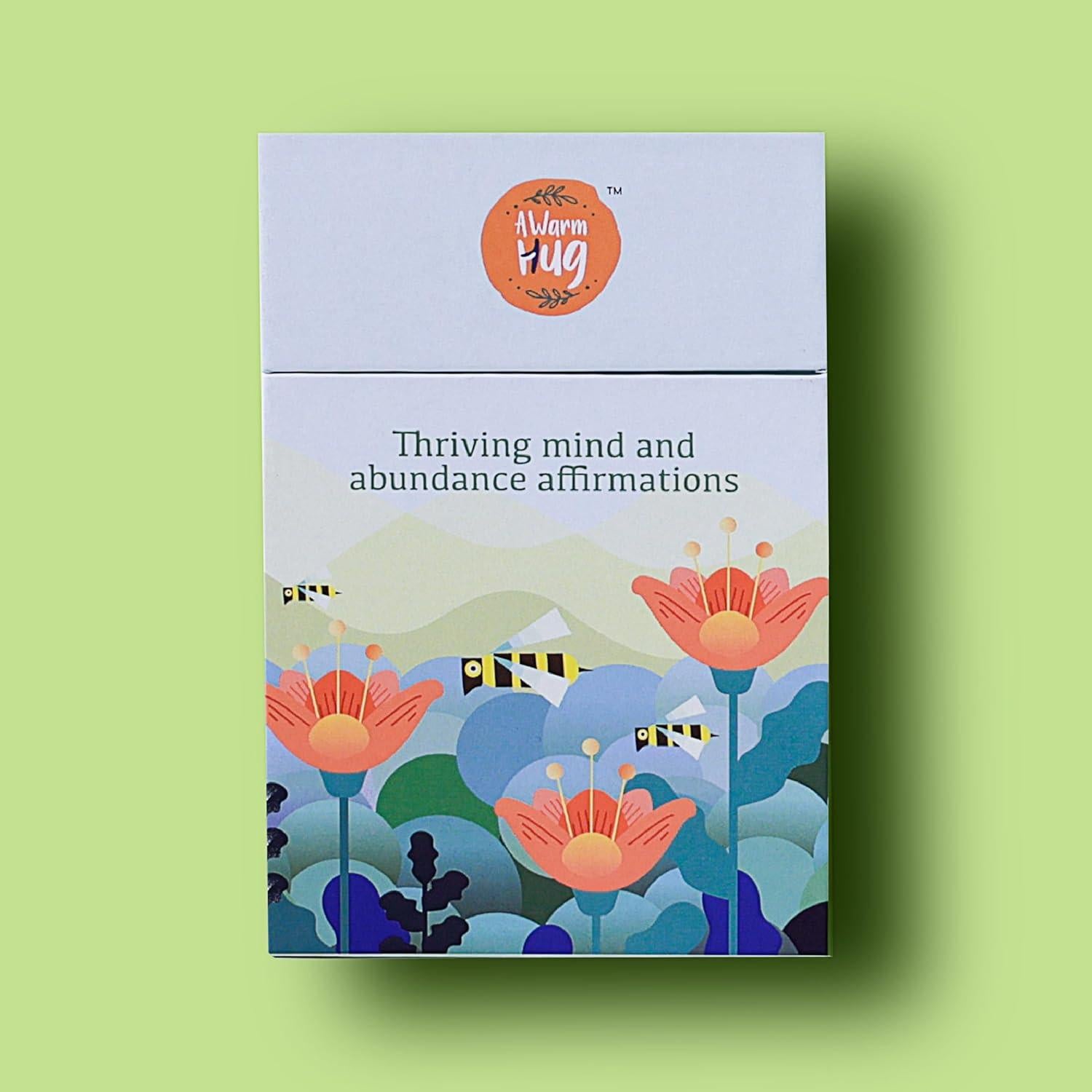 Tarjetas de Afirmaciones Conscientes Un Abrazo Cálido - 60 Unidades