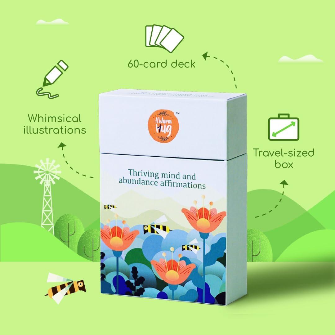 Tarjetas de Afirmaciones Conscientes Un Abrazo Cálido - 60 Unidades