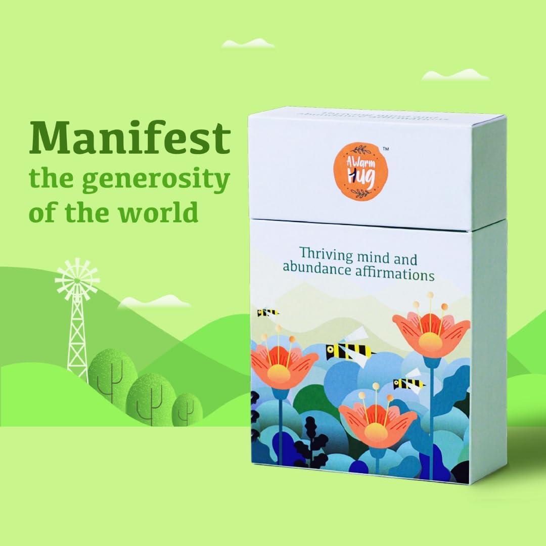 Tarjetas de Afirmaciones Conscientes Un Abrazo Cálido - 60 Unidades