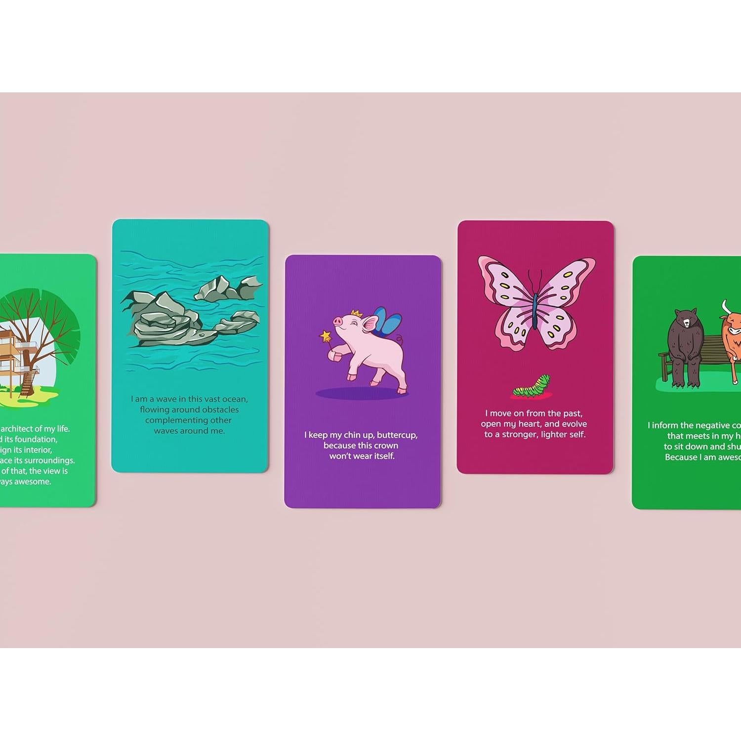 Tarjetas de Afirmaciones Positivas ¡Eres Asombroso! - 52 Mensajes