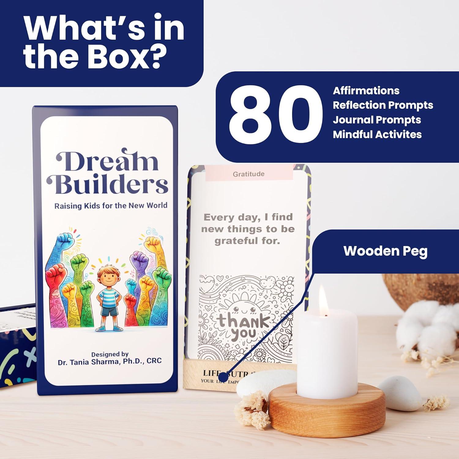 Positive Daily Affirmation Cards For Kids 5-15, Boy & Girl Motivational Mindfulness Gifts, Social Skill & Mindful Mental Health, Meditation, Self Care Inspirational Independence Day Gifts 80 Card