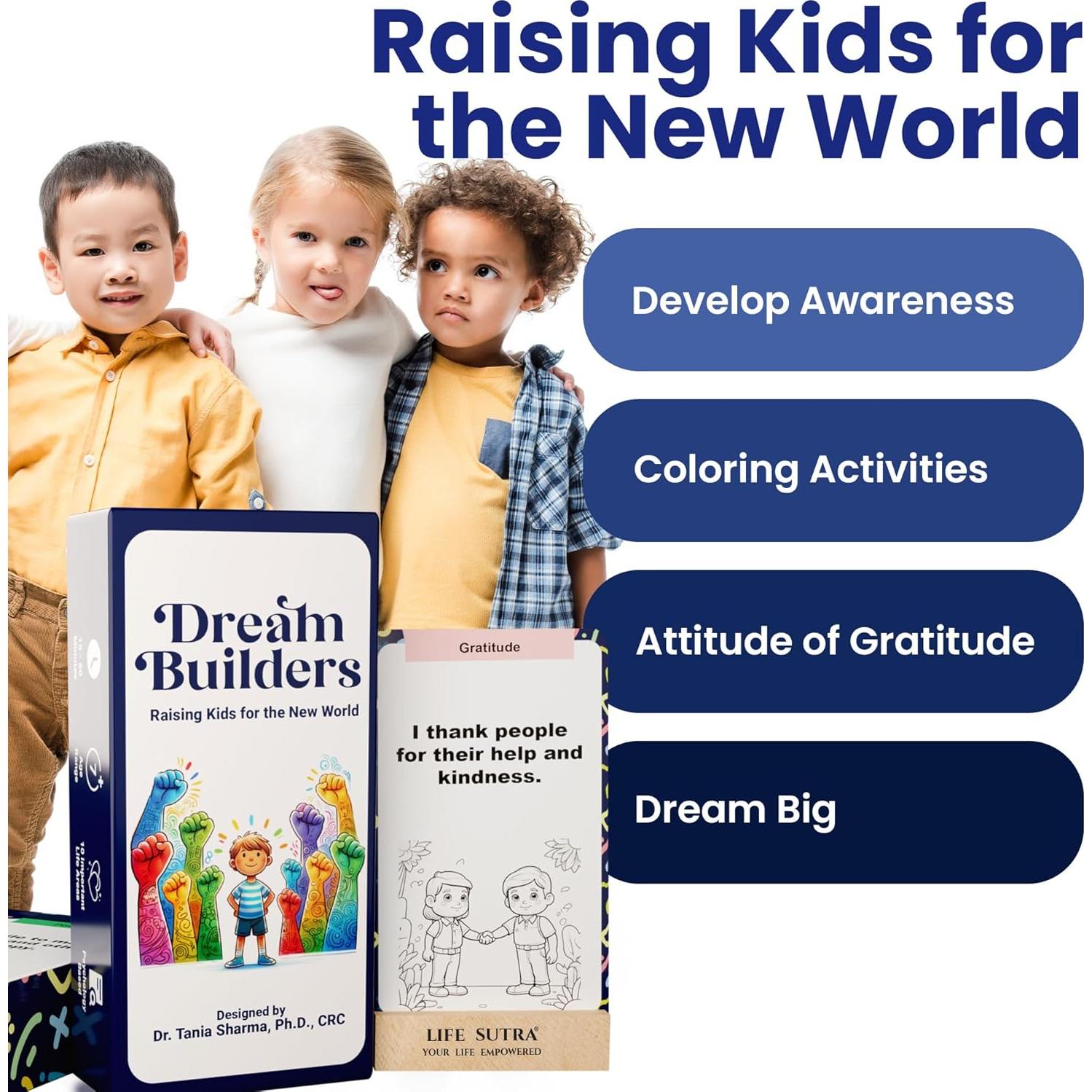 Positive Daily Affirmation Cards For Kids 5-15, Boy & Girl Motivational Mindfulness Gifts, Social Skill & Mindful Mental Health, Meditation, Self Care Inspirational Independence Day Gifts 80 Card