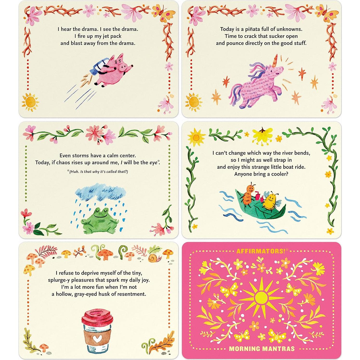 Affirmators! Mantras Morning - Day Affirmation Cards Deck, Daily Cards & Positive Affirmations (30 Cards Deck)