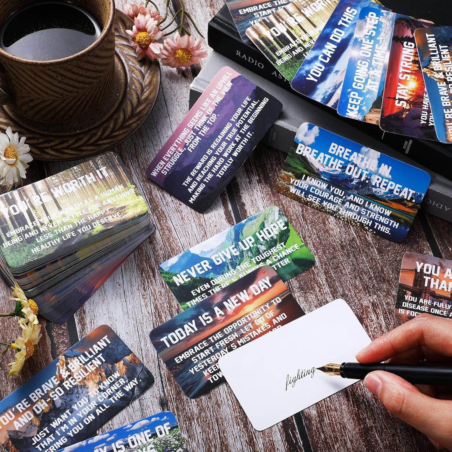 300 Tarjetas de Motivación Motiskyy 8.9 x 5 cm Afirmaciones Positivas