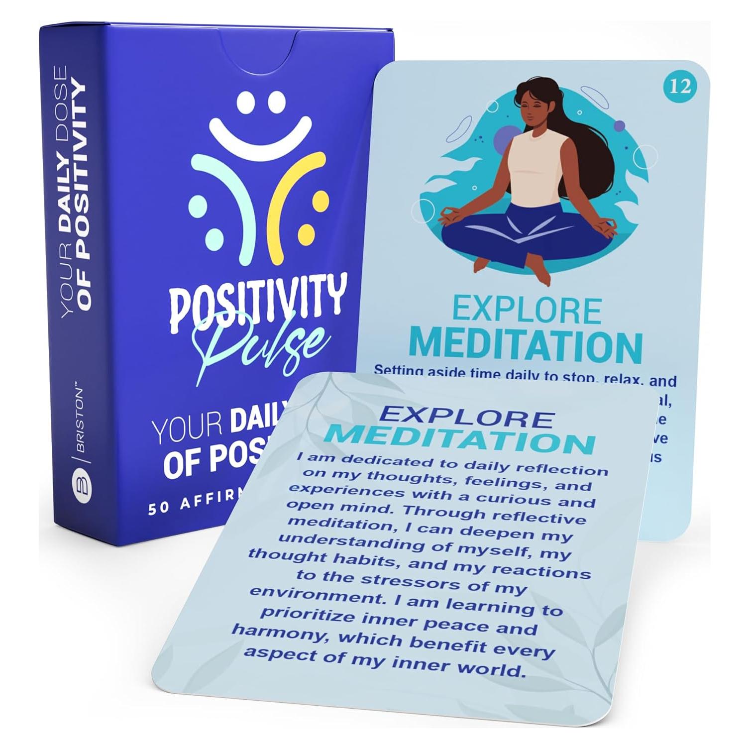 Tarjetas de Afirmación Positivas Briston - 50 Tarjetas para Bienestar