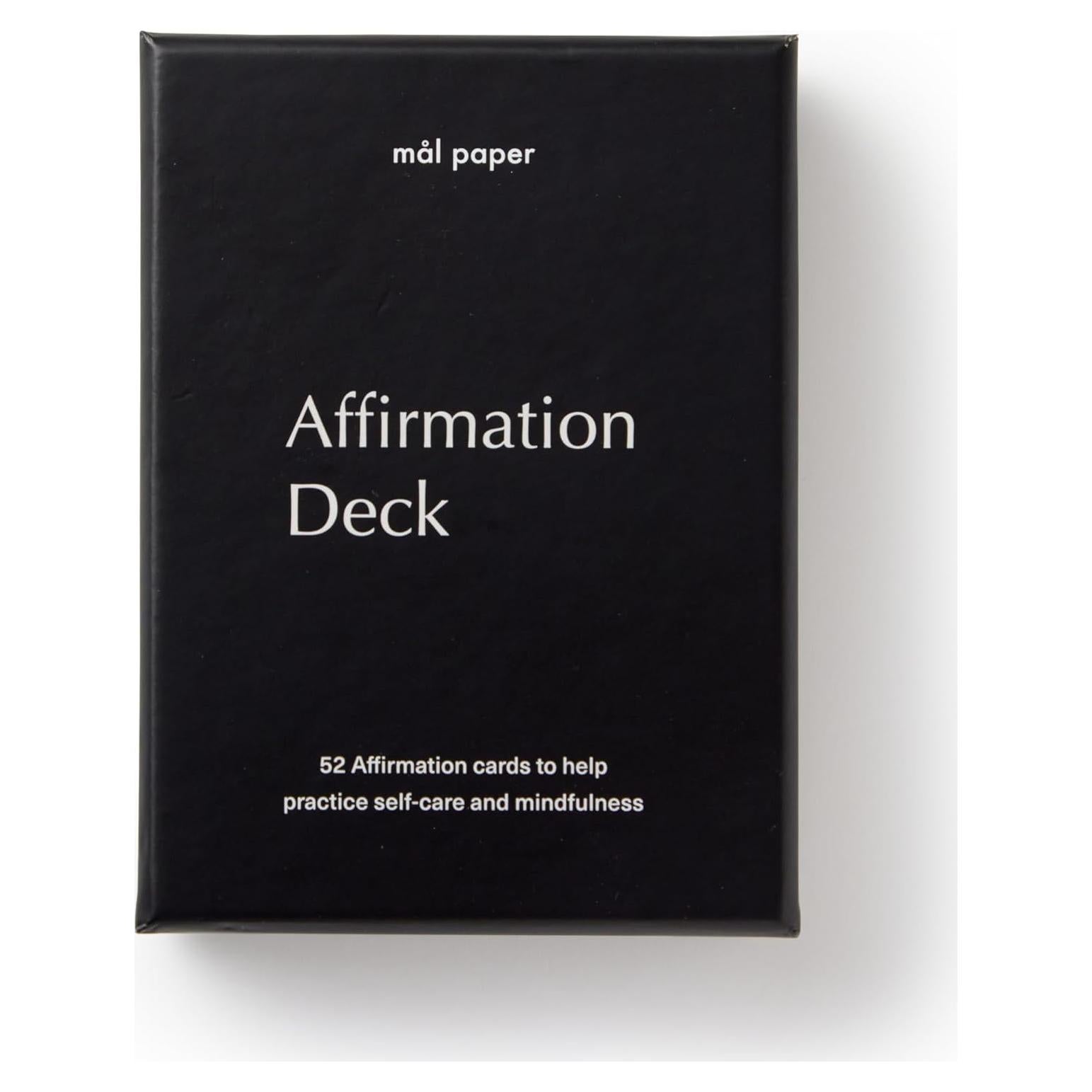 Baraja de Afirmaciones Mål Paper - 52 Cartas para Meditación