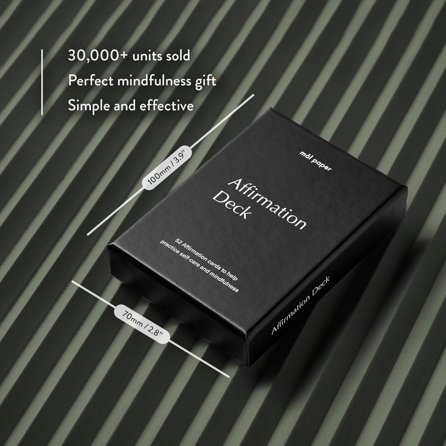 Baraja de Afirmaciones Mål Paper - 52 Cartas para Meditación