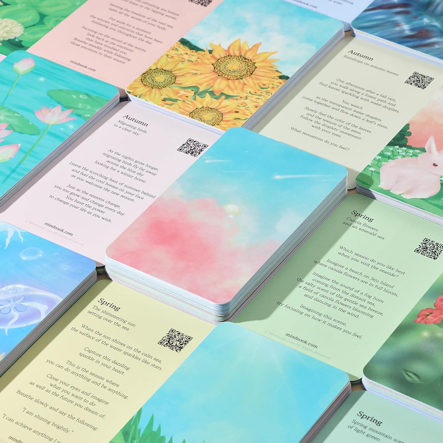 Tarjetas de Meditación Mind Nook - 52 Guías para Alivio del Estrés