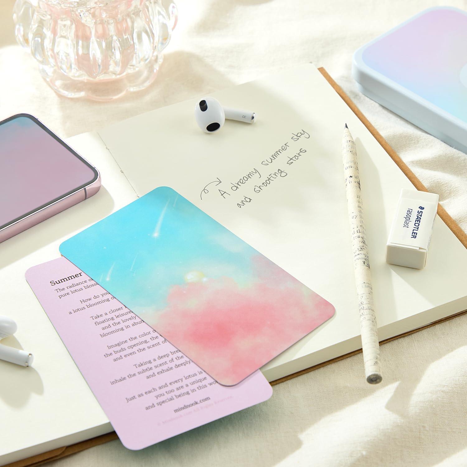 Tarjetas de Meditación Mind Nook - 52 Guías para Alivio del Estrés