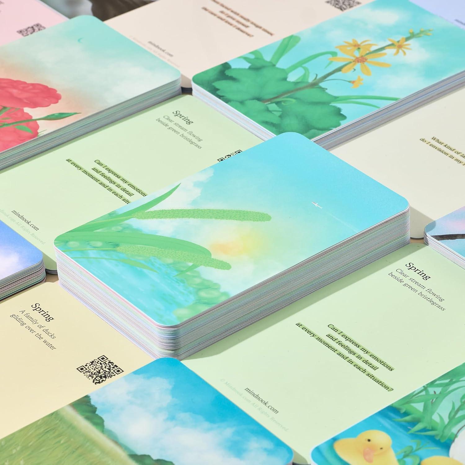 Tarjetas de Meditación Mind Nook - 52 Guías para Alivio del Estrés