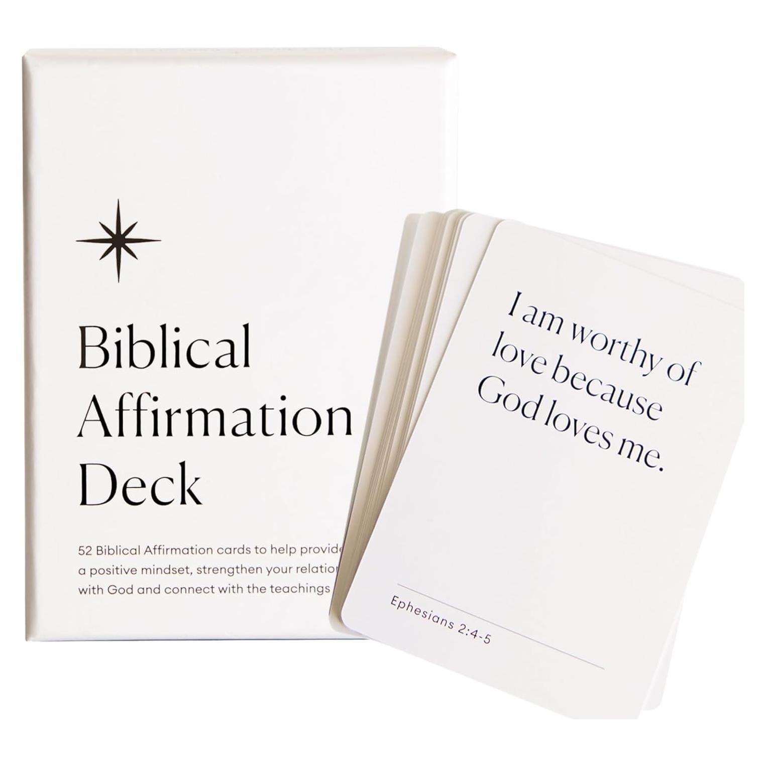 Baraja de Afirmaciones Bíblicas The Christian Journal Co. 52 Cartas