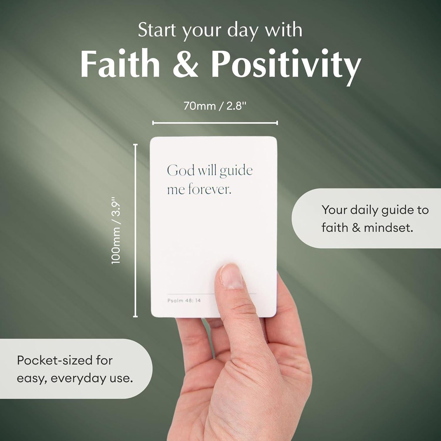 Baraja de Afirmaciones Bíblicas The Christian Journal Co. 52 Cartas