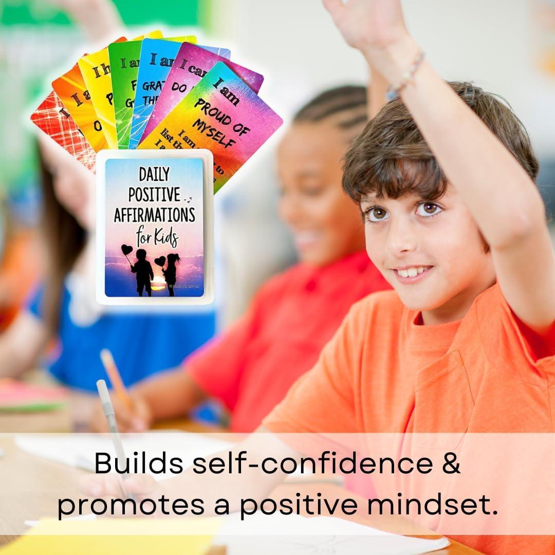 Tarjetas de Afirmaciones Positivas para Niños - Porque Soy Feliz