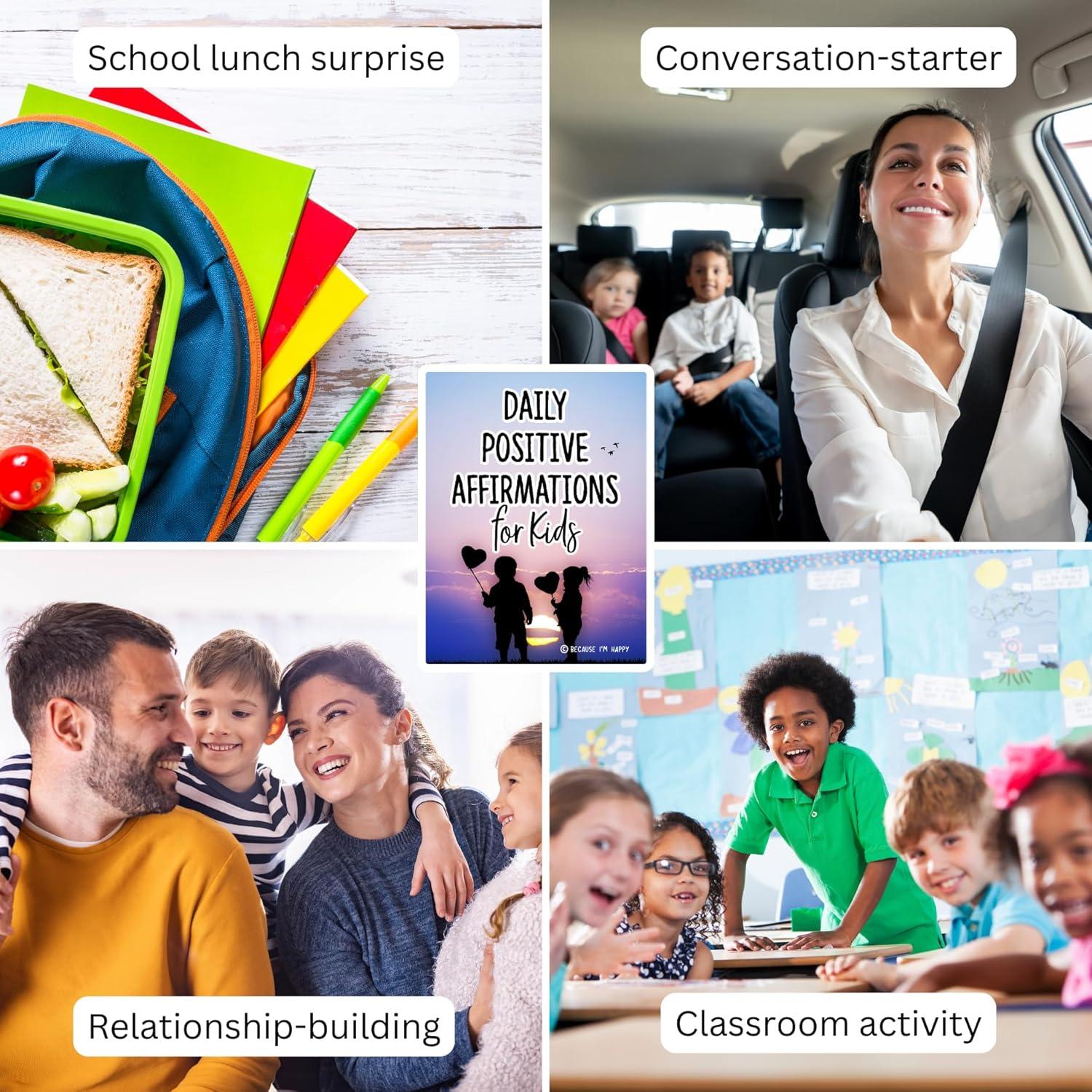 Tarjetas de Afirmaciones Positivas para Niños - Porque Soy Feliz