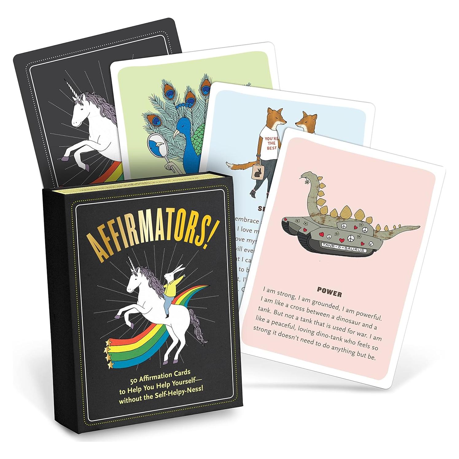 Affirmators! 50 Affirmation Cards Deck to Help You Help Yourself - Without the Self-Helpy-Ness!