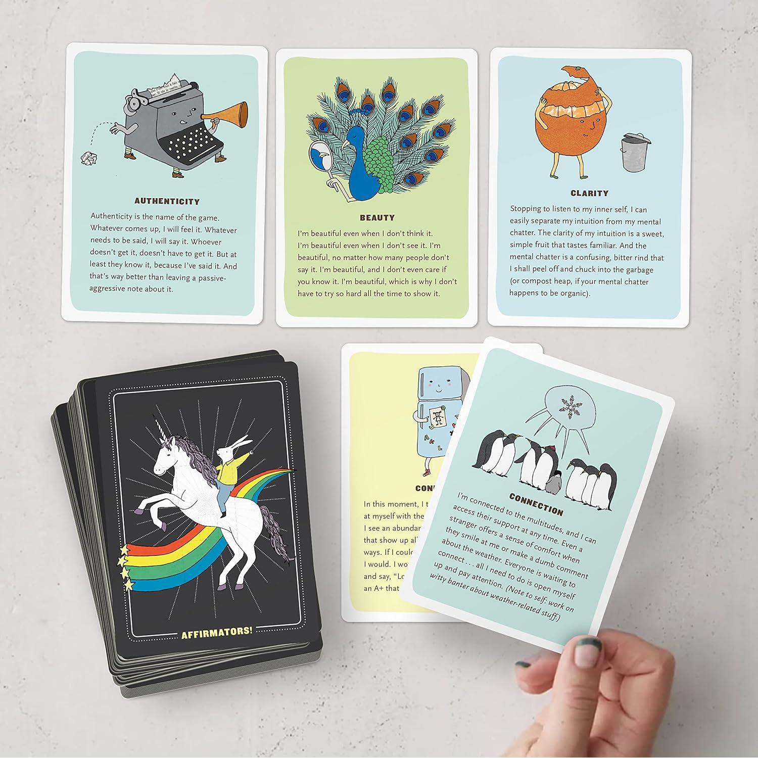 Affirmators! 50 Affirmation Cards Deck to Help You Help Yourself - Without the Self-Helpy-Ness!