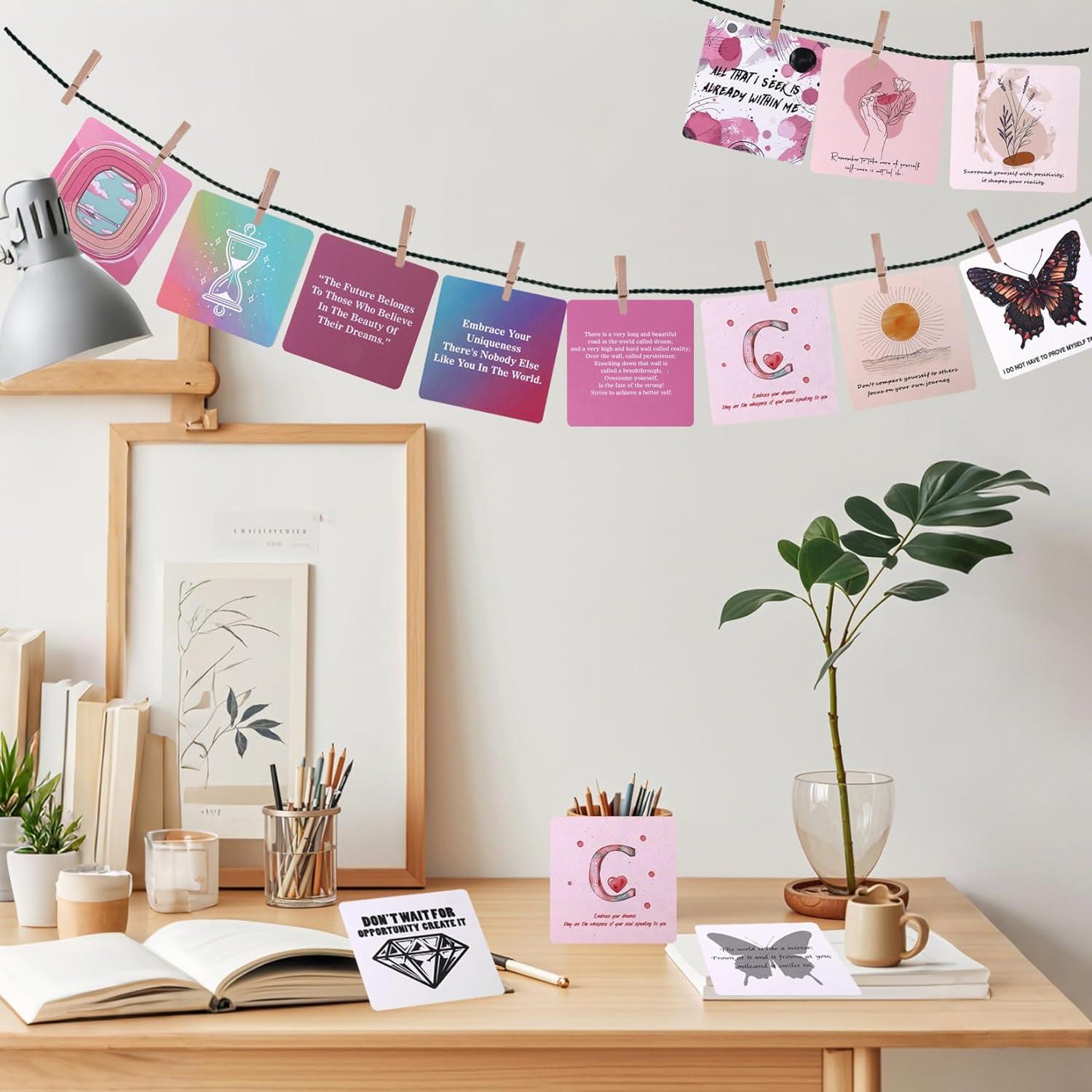 Tarjetas de Afirmaciones Positivas Havaro - 50 Citas Motivacionales