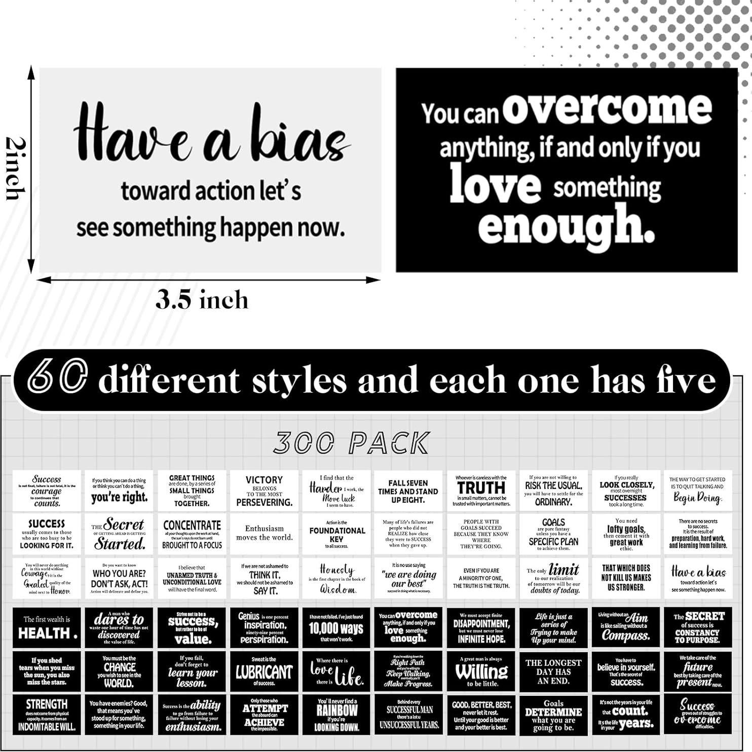 Tarjetas de Afirmación Jinei 300 Citas Positivas Motivacionales