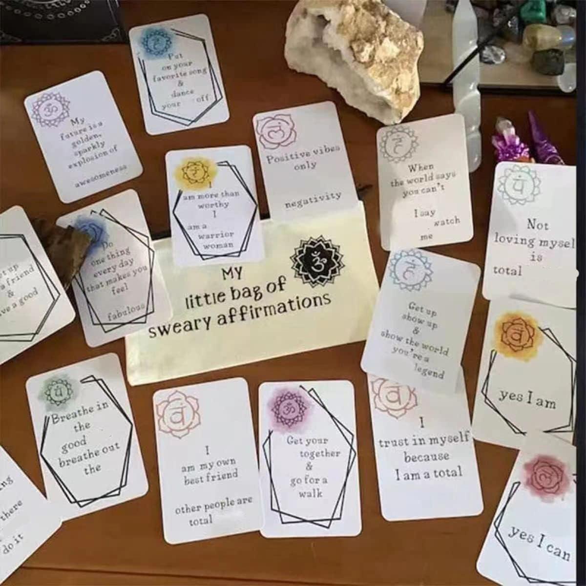 24 Tarjetas de Afirmación Divertidas SHITBRF - Autoayuda Positiva