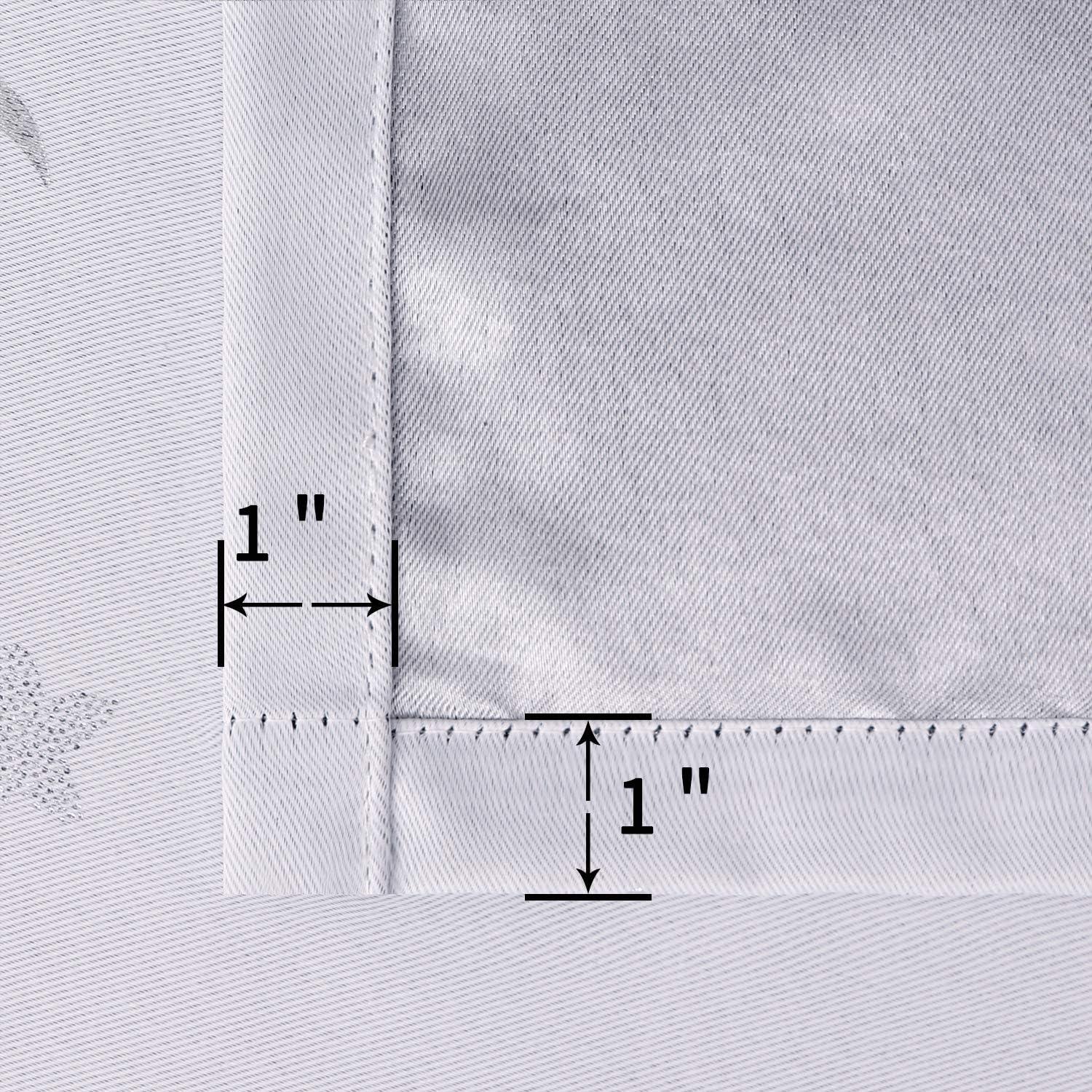 Cortinas Opacas BGment 2 Paneles Estrella y Luna 132x213 cm