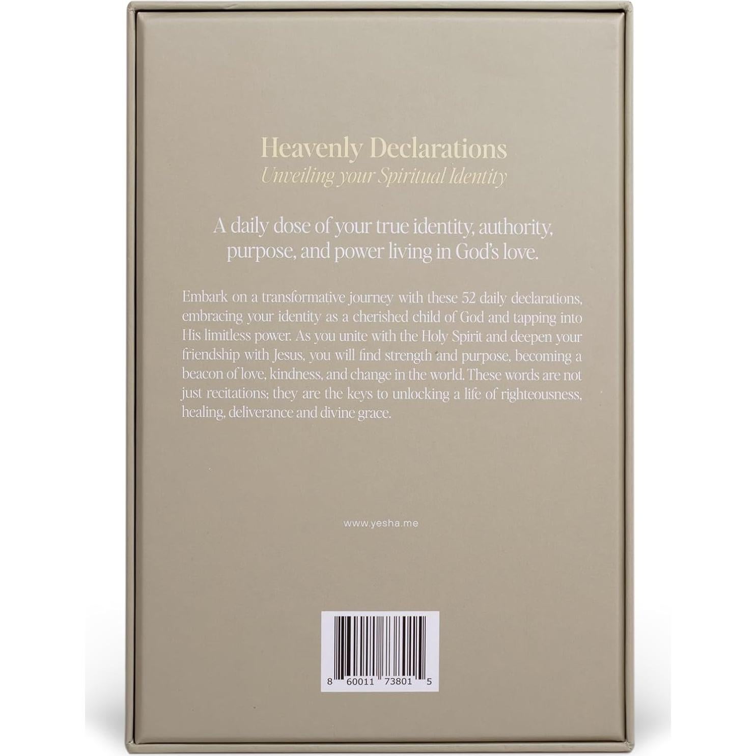 Tarjetas de Afirmaciones y Versículos Bíblicos Yesha - 52 Tarjetas Diarias con Soporte de Madera