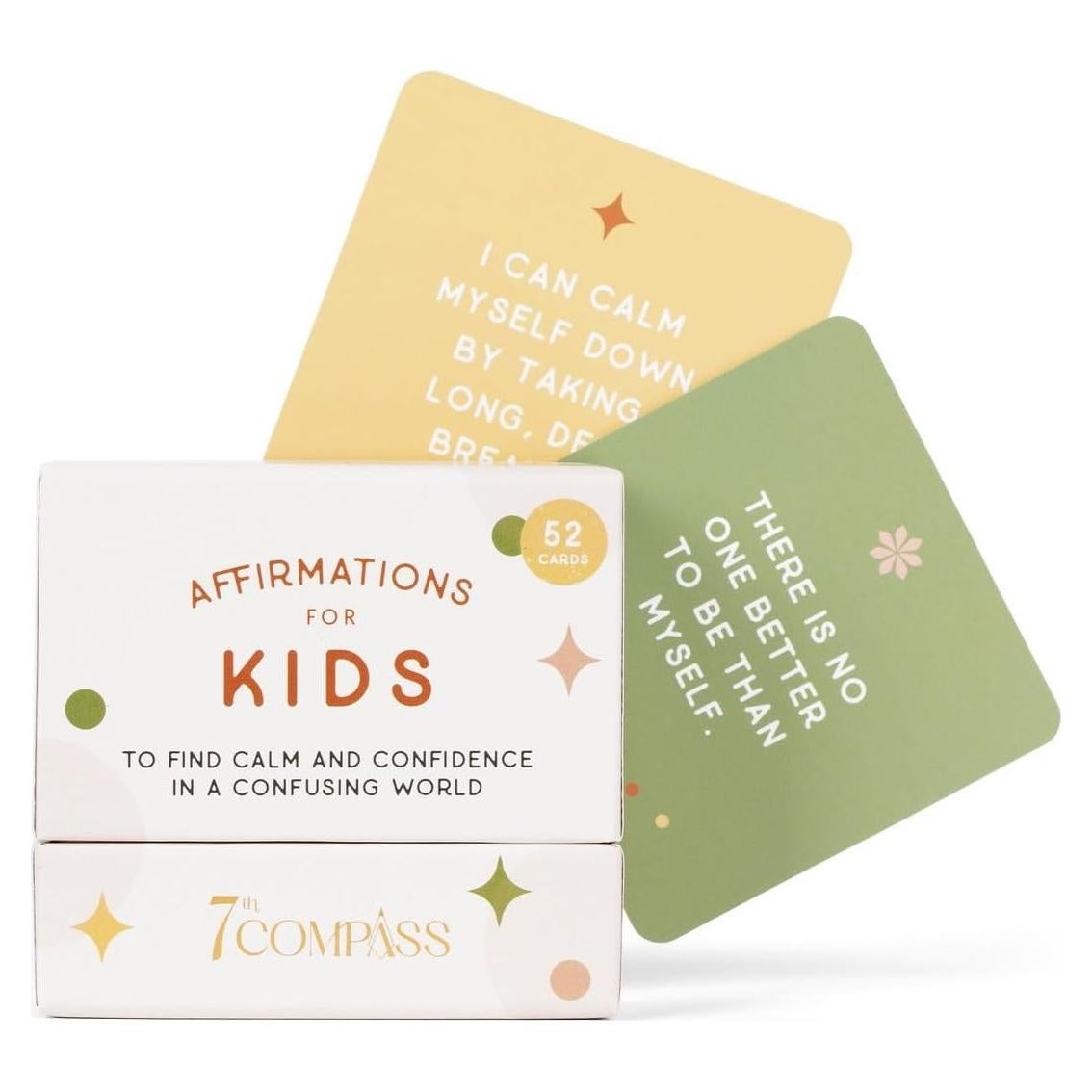 52 Tarjetas de Afirmaciones Positivas para Niños 7th Compass